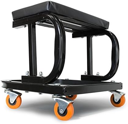 WEN 73011T 250 lb. Capacity Rolling Mechanic Seat with Onboard Storage - Image 3