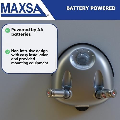 MAXSA 37110 Park Right Dual Laser Battery Powered Parking Guide Silver - Image 6