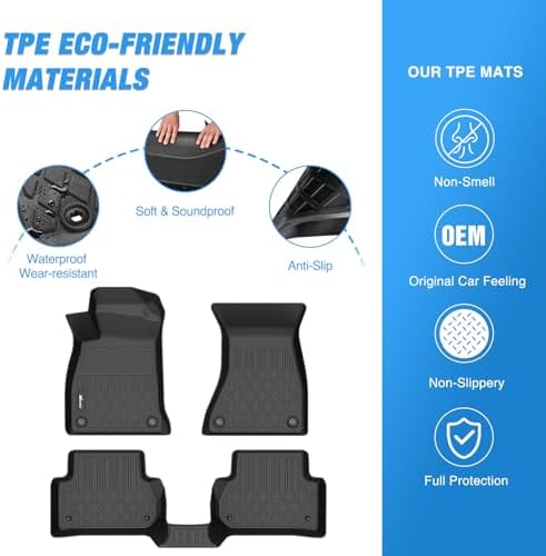 Nilight TPE Floor Mats for Audi A4 S4