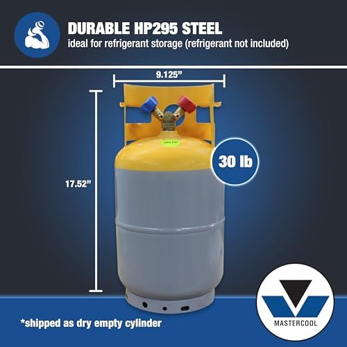 Mastercool 62010 30 lb Refrigerant Recovery Cylinder - Image 2
