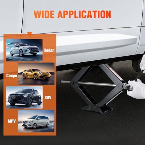 Nilight Scissor Jack for Car 2 Ton 4409 lbs, Lift Jack Kit w Crank Handle - Image 6