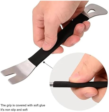 Car Removal Tool Car Audio Removal Steel Skid Center Console Rear View Lens Repair Tool Pry Metal Crowbar Stainless - Image 4