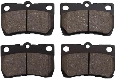TRQ Rear Brake Pads Ceramic Hardware Wear Sensor