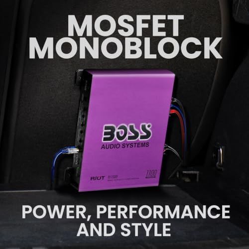 BOSS Audio Systems R1100M-P 1100 High Output Monoblock Car Amplifier
