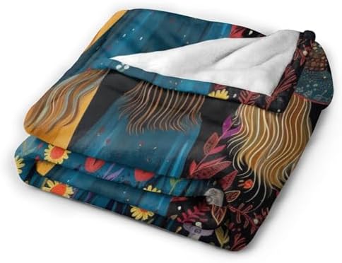 Witch Blanket for Women, Gifts for Girls, Magical Forest Witchy Halloween Blankets for Kids, Soft Cozy Lightweight Throw for Bed Sofa Home Travel Room Decor, 50x60 Inch - Image 2