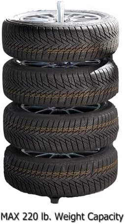 Heininger GarageMate Tire Stand 220 lb. Capacity (Fits 13"-17" Rims) - Image 4