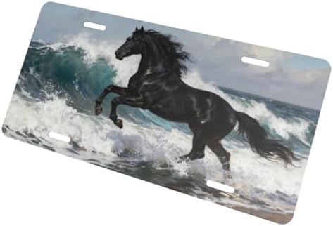Dark Horse Sea Front License Plate Car Decorative License Plates