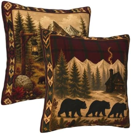 Country Animals Throw Pillow Covers 18x18 inch Set of 2 - Image 2