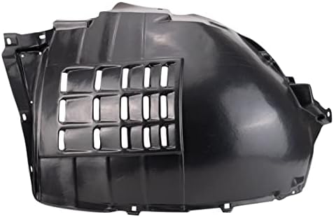 TRQ Front Left Forward Inner Fender Liner Black Drivers Side