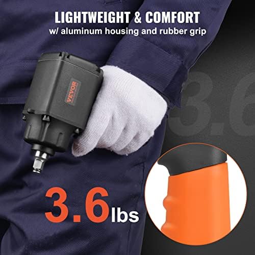VEVOR Air Impact Wrench, 3/8-Inch Drive Air Impact Gun, Up to 690ft-lbs Nut-busting Torque, Lightweight Pneumatic Impact Wrench for Auto Repairs and Maintenance - Image 4