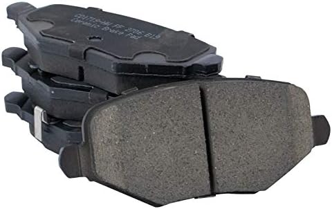 TRQ Rear Brake Pads Ceramic Hardware Wear Sensor