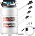 VEVOR Fluid Extractor, 9.5 L Capacity, Pneumatic/Manual Vacuum Oil Extractor Pump with 59 in Long Horse & Three 47 in Extension Tubes, Oil Change Pump with PE Tank for Cars, Lawn Mowers, Boats by VEVOR