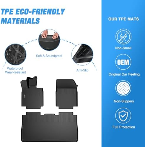 Nilight Floor Mats for Tesla Cybertruck Cyber Truck 2023 2024 2025 2026