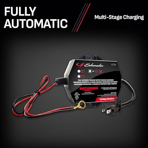 Schumacher Electric 1.5A Car Battery Charger & Maintainer, 6V/12V – SC1300 - Image 5