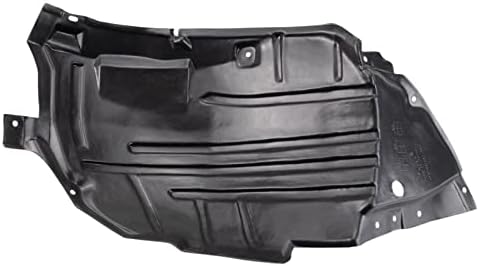 TRQ Front Right Forward Inner Fender Liner Black Passenger Side