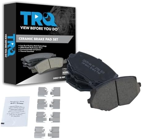 TRQ Front Brake Pads Ceramic Hardware