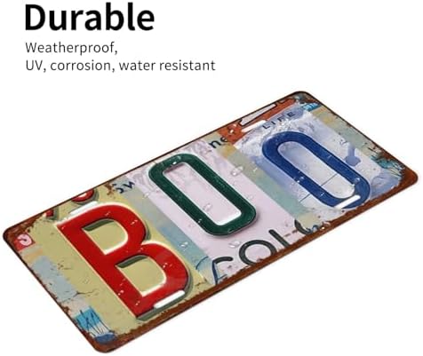 Boo Front License Plate 6" * 12" for Women