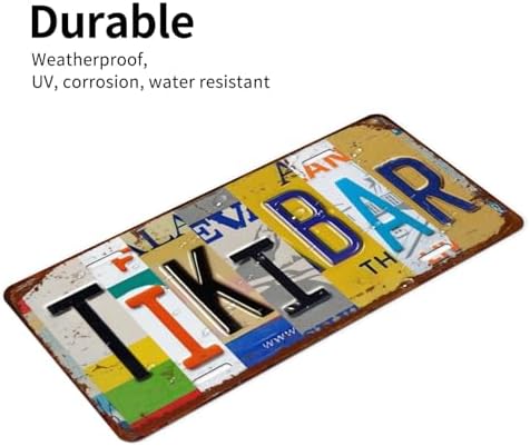 Front License Plate 6" * 12" for Women Tiki Bar