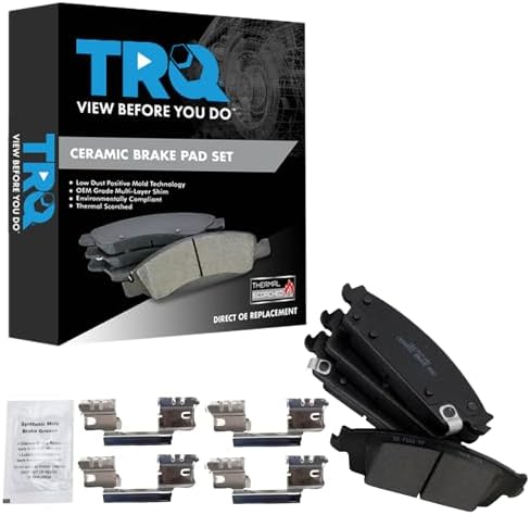 TRQ Rear Posi Ceramic Brake Pad Kit Set