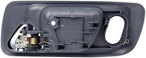 TRQ Front Right Interior Door Handle Blue Housing with Chrome Lever