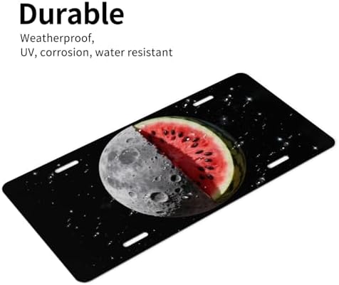 Watermelon Moon Front License Plate 6" * 12" for Women
