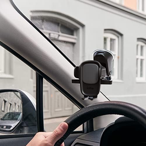 iOttie Easy One Touch Signature Dashboard & Windshield Universal Car Mount Phone Holder Desk Stand with Suction Cup Base and Telescopic Arm for iPhone, Samsung, Google, More Smartphones