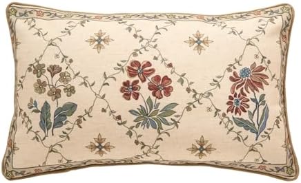 patdrea Designer French Vintage Throw Pillow Cover,12"x20" by patdrea