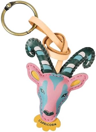 Zodiac Horoscope Bag Charm - Unique Purse Charm Keychain for Backpacks