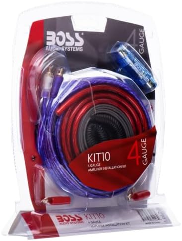 BOSS Audio Systems KIT10 4 Gauge Car Amplifier Installation Wiring Kit