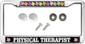 Physical Therapist Slim Design Licence Plate Covers Frame Therapist Life Quotes License Plate Frame Customizable Therapist Quotes Personalized Car Accessories License Plate Frame