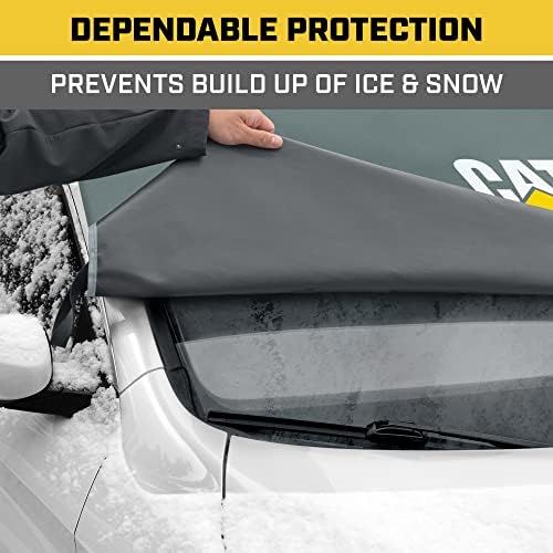 Cat® Car Windshield Cover for Ice and Snow with Anti-Theft Flaps - Toughest Ice & Frost Windshield Snow Cover All-Weather Waterproof Winter Blanket - Truck Window Protector Accessories - 78" X 43"