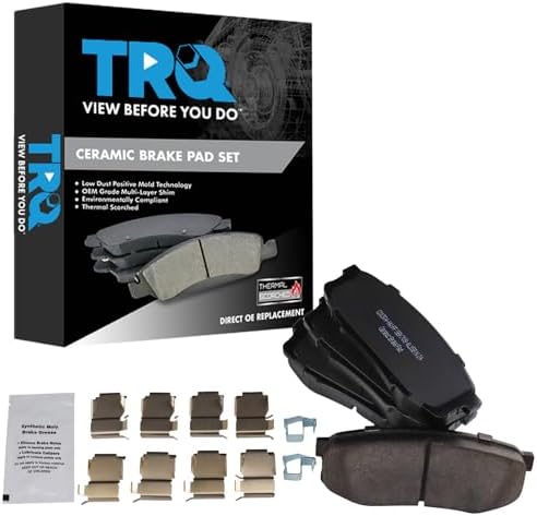 TRQ Rear Brake Pads Ceramic Hardware