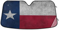 Texas Flag Vintage American Car Windshield Sun Shade Foldable UV Ray Sun Visor Protector Sunshade to Keep Your Vehicle Cool (55" x 27.6")