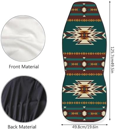 Tribal Aztec Seat Covers for Cars Front Seat, Two Pack Front Seat Covers Car Seat Protectors Universal fit SUV Truck Van Sedans Automotive Interior Covers Easy Install Clean