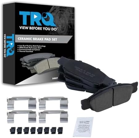 TRQ Front Brake Pads Ceramic Hardware
