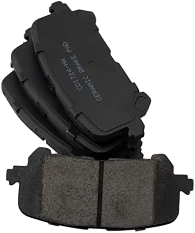 TRQ Rear Brake Pads Ceramic Hardware Wear Sensor