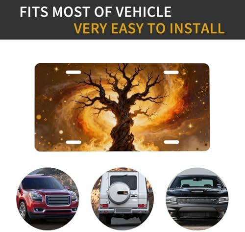 Galaxy Tree of Life Front License Plate 6" * 12" for Women