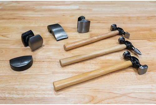Performance Tool W1007DB 7-Piece Auto Body Repair Kit with Carbon Steel Hammer Heads and Dollies on Wood Handles - Image 5