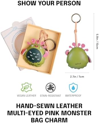 Universe Leather Bag Charm - Unique Purse Charm Keychain for Backpacks