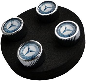 Mercedes Benz Genuine Q-6-40-8131 - Valve STEM CAPS, Blue Laurel Wreath