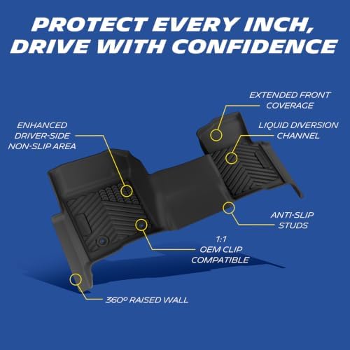 Michelin Vehicle Mats for 2011-2014 Ford F-150 SuperCrew Cab Bench Seat