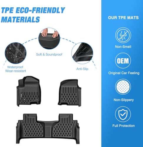 Nilight Floor Mats for Chevy Silverado GMC Sierra 1500 2500 3500 2019-2026