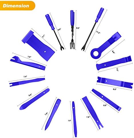 GOOACC - GRC-49 19Pcs Trim Removal Tool Set & Clip Plier Upholstery Remover Nylon Car Panel Removal Set with Portable Storage Bag - Image 2