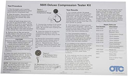 OTC 5605 Deluxe Compression Tester Kit for Gasoline Engines - Image 6