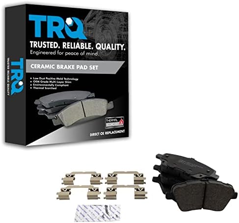 TRQ Front Brake Pads Ceramic Hardware