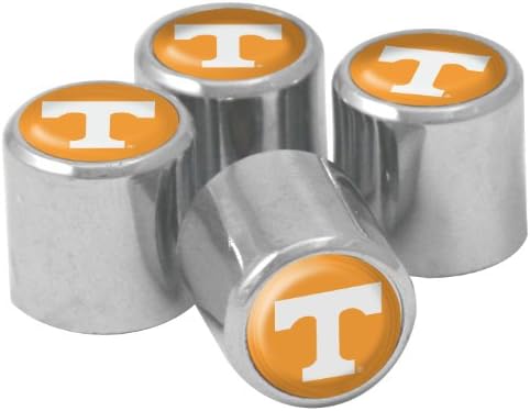 NCAA Tennessee Volunteers Metal Tire Valve Stem Caps, 4-Pack