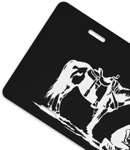 Cowboy Horse Cross Praying Front License Plate 6" * 12" for Women