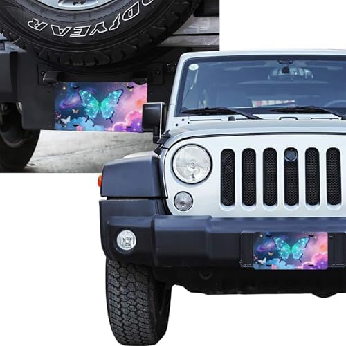 Butterfly Colorful Cute Front License Plate 6" * 12" for Women