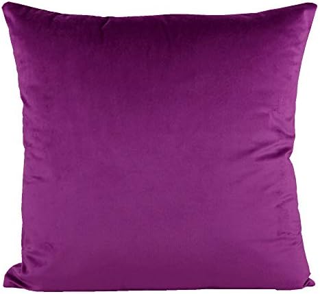 VAKADO Dark Purple Throw Pillow Covers Decorative Velvet Soft Solid Square Cushion Cases Home Decor for Couch Sofa Bedroom Office Set of 2, 18x18 Inch 45x45cm - Image 2