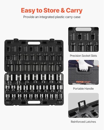 VEVOR 3/4" Drive Impact Socket Set, 29 Piece, CR-MO - Image 6
